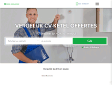 Tablet Screenshot of cvketel-installateurs.nl